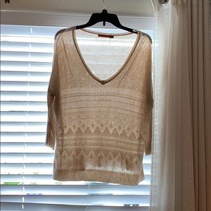 Cream Long Sleeve Top